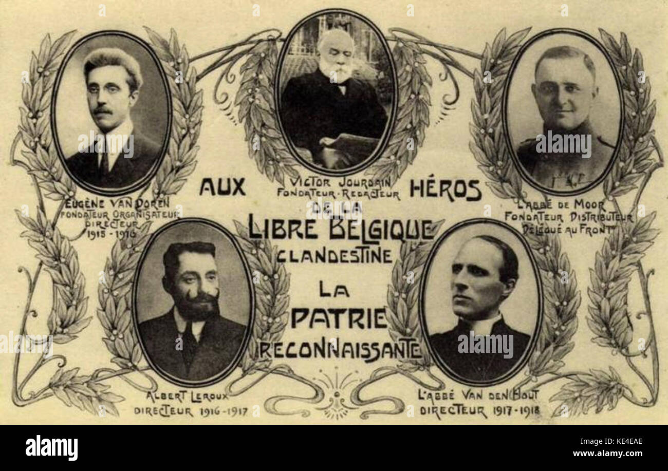 Clandestins de La Libre Belgique Banque D'Images