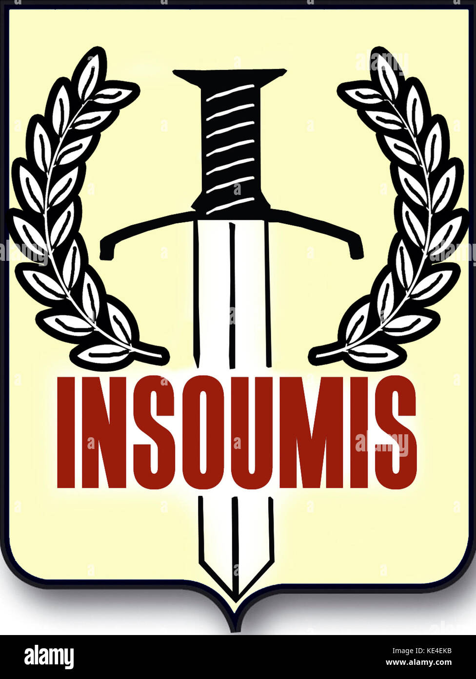 Ecusson des insoumis Banque D'Images Ecusson des insoumis Banque D'Images