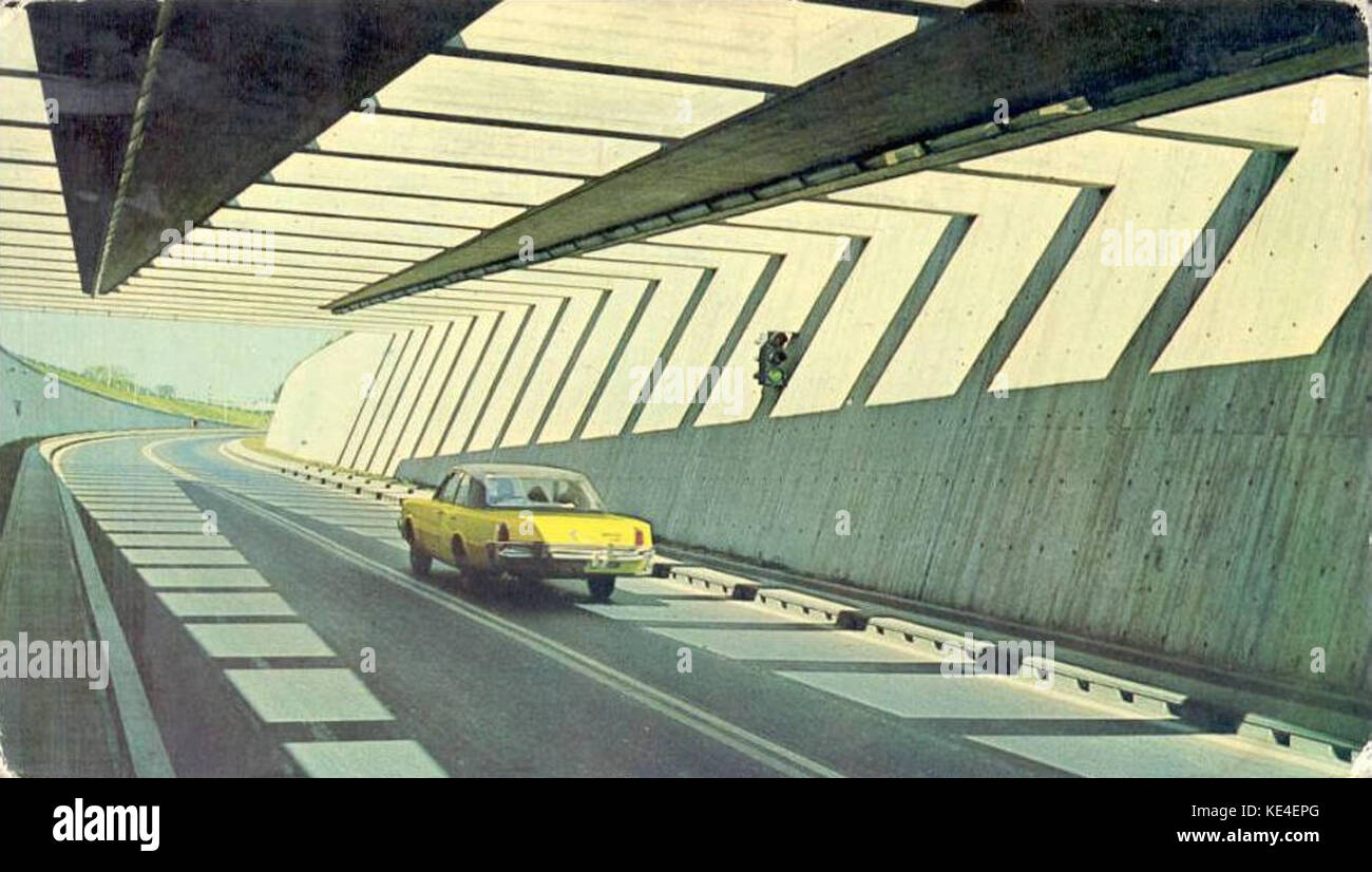 Subfluvial Tunel grafica sa 1146 sf Banque D'Images