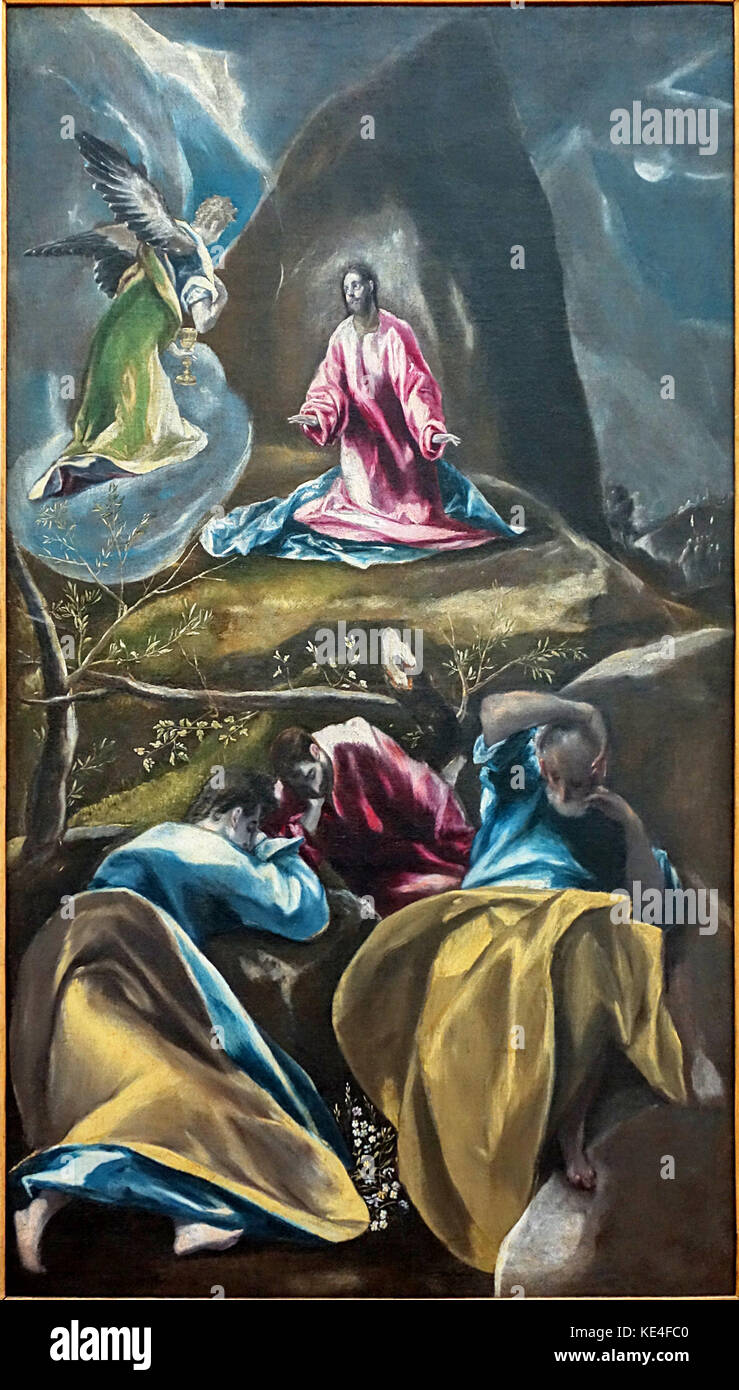 Lille Pdba du jardin des Oliviers, Jésus Banque D'Images