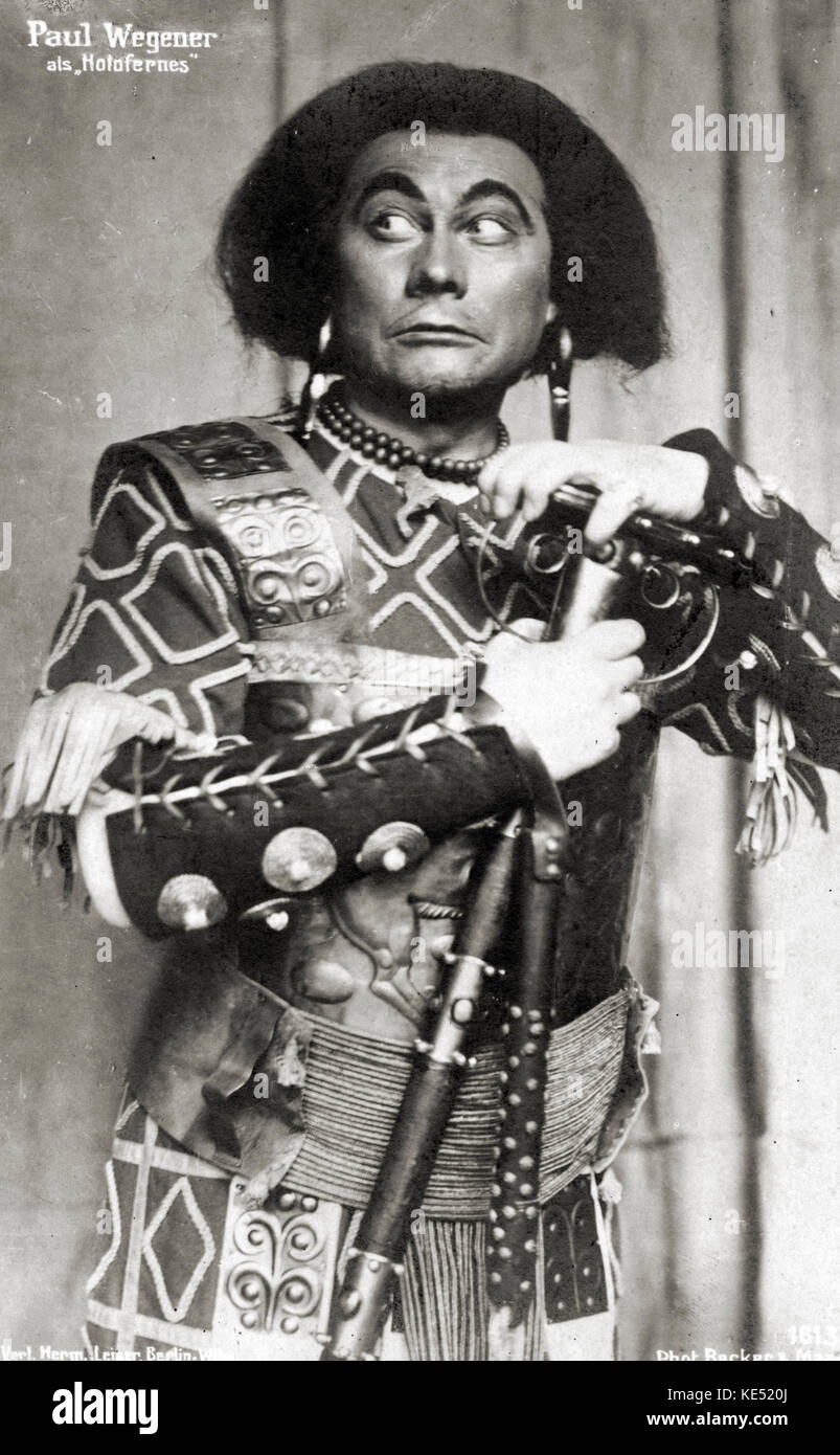 Paul Wegener comme Holopherne - acteur et réalisateur allemand. S'est joint à l'entreprise de Max Reinhardt. 11 Décembre 1874 - 13 septembre 1948 Banque D'Images