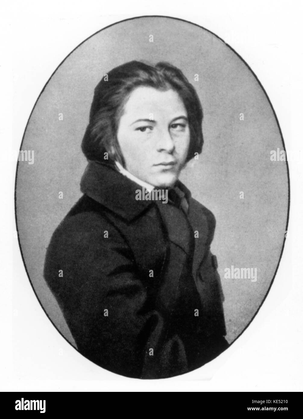 Carl Wagner - portrait de la pianiste et compositeur polonais d'origine tchèque, 1841-1871. Banque D'Images