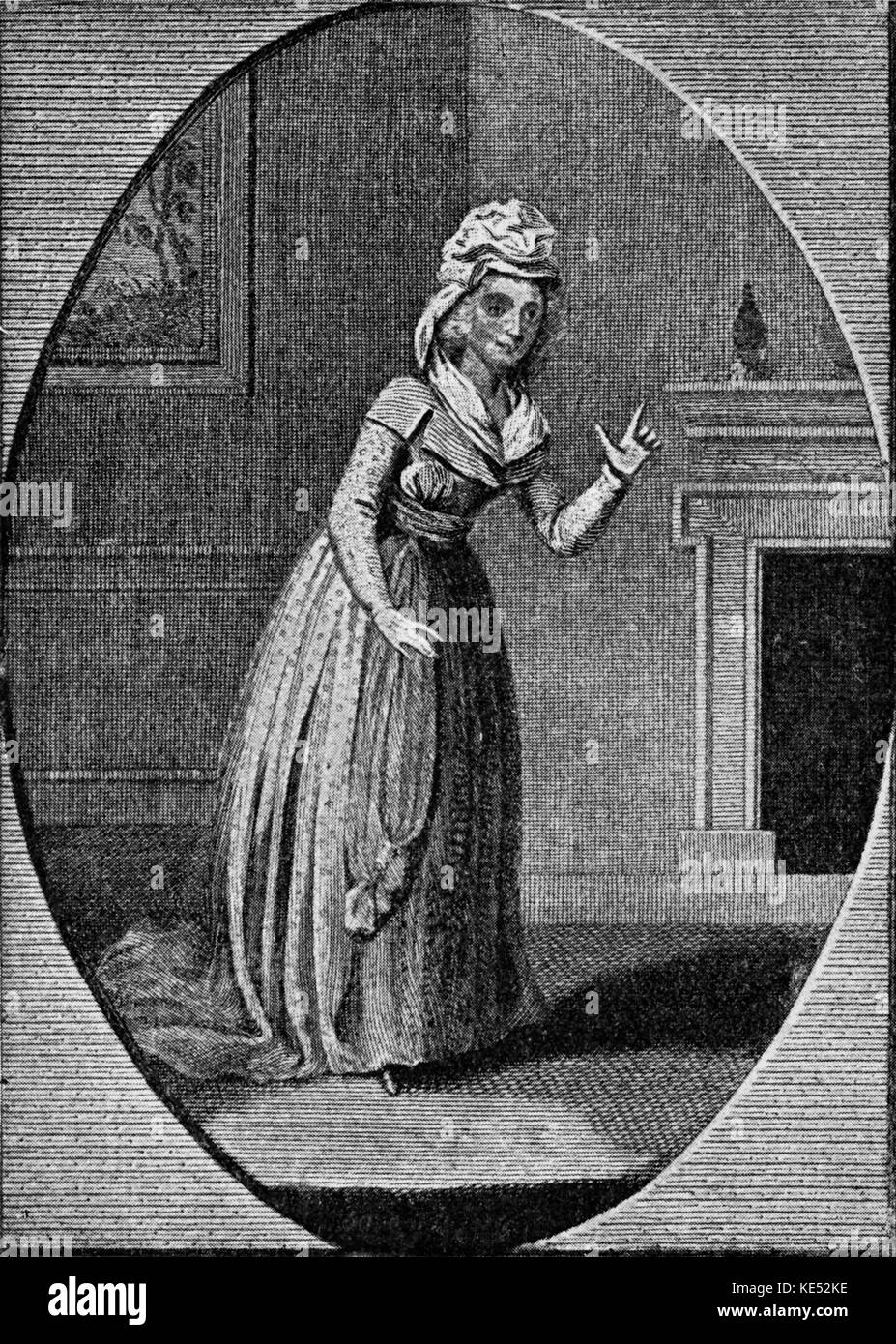 'The Beggar's Opera" - "The Beggar's Opera" - opéra ballade/pièce satirique de John Gay. Sous-titre suivant : 'Mrs Crouch comme 'Polly'.' JG : dramaturge et poète anglais, 16 septembre 1685 - 4 décembre 1732. Banque D'Images