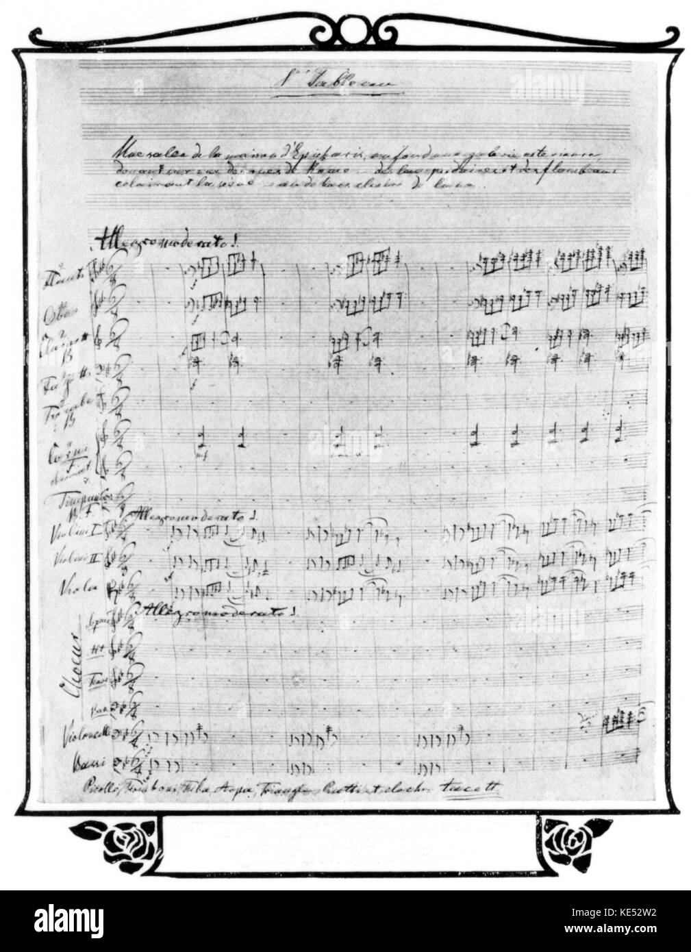 RUBINSTEIN, Anton - score de son opéra Nero. Pianiste russe 1829-1894 Banque D'Images