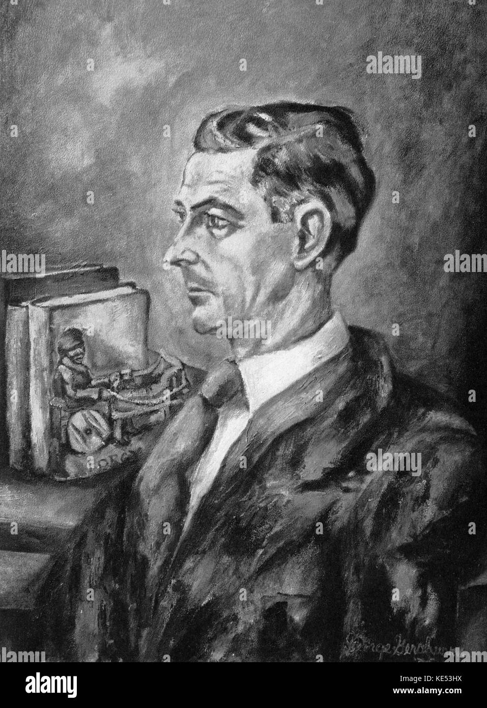 George Gershwin, Dubose Heyward 1934 de peinture (auteur américain, connu forhis livre 'Porgy' 1924 Publié : 31 août 1885 - 16 juin 1940). GG : compositeur et pianiste, 26 septembre 1898 - 11 juillet 1937 Banque D'Images