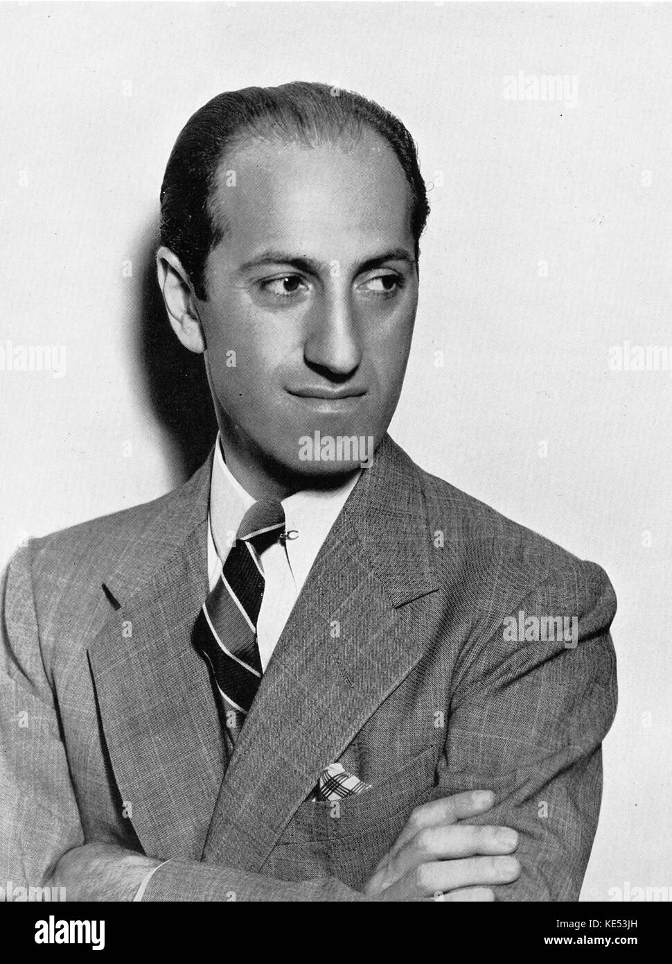 George Gershwin - portrait compositeur et pianiste, 26 septembre 1898 - 11 juillet 1937 Banque D'Images