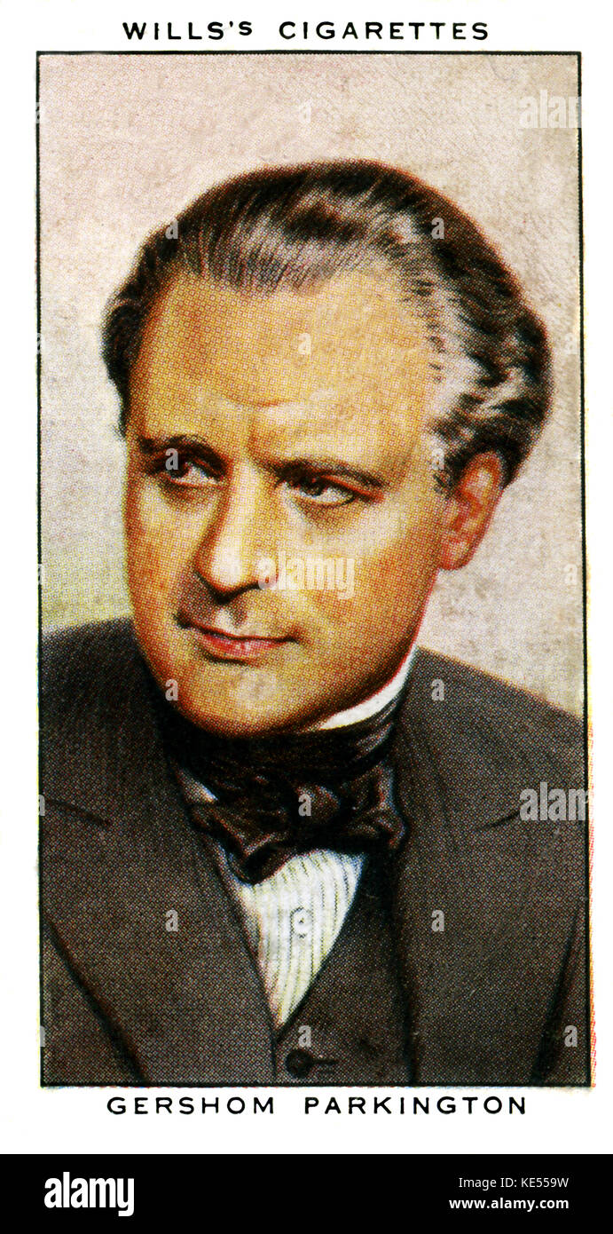 John Guerschom Parkinton. Violoncelle solo de l'Guerschom Parkington Quintet, diffusé sur BBC Radio, années 1930. 1886 - 1952. Carte de la cigarette (Testaments) Banque D'Images