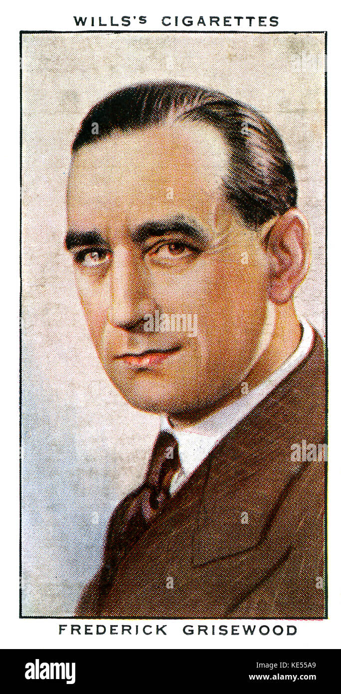 Frederick Grisewood. Animateur radio de la BBC et a également introduit "Children's Hour" et "Des Questions". Diffuseur britannique 11 Avril 1888-15 novembre 1972 (s) carte de la cigarette Banque D'Images