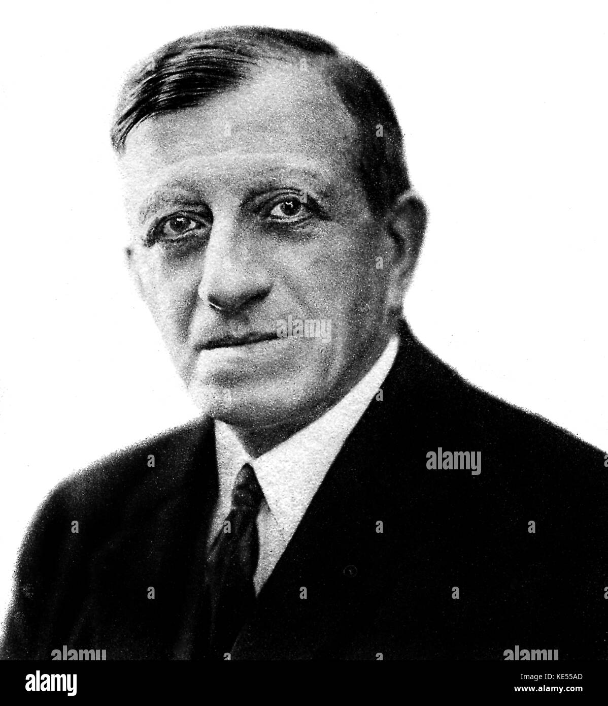 Gustave Doret - photographie portrait de Chef d'orchestre de la Société de musique. Il premiéred «Claude Debussy Prélude à l'après-midi d'un Faune' (Prélude à l'après-midi d'un faune) le 22 décembre 1894, Paris. CD : compositeur français, 22 août 1862 - 25 mars 1918. Banque D'Images