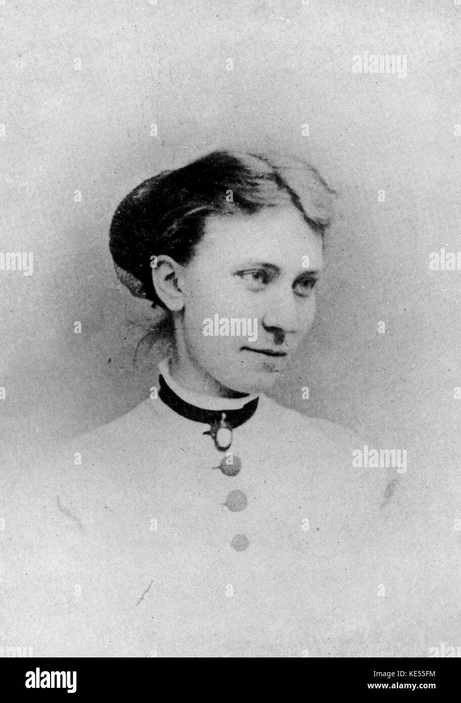 Schumann Elise, 20 ans. Fille de Robert et Clara Schumann. Né le 25 avril 1843. Banque D'Images