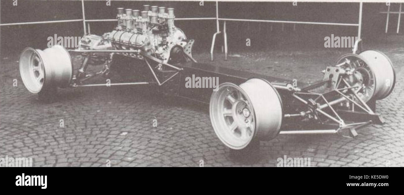 De Tomaso P70 au châssis de l'Automobile de Turin en novembre 1965 Banque D'Images