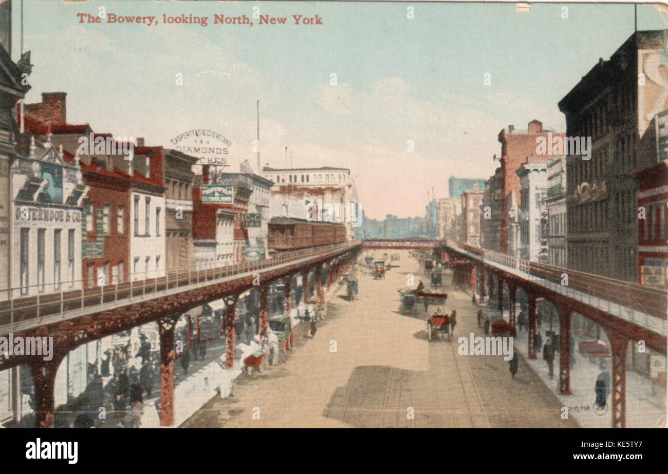 Le Bowery autour de 1910 Banque D'Images