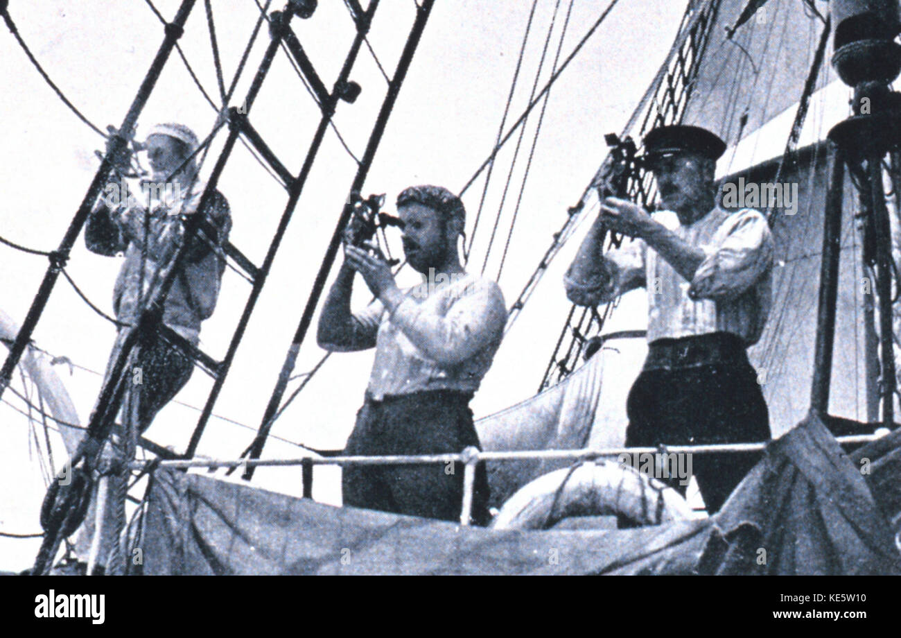 En prenant une observation Banque D'Images