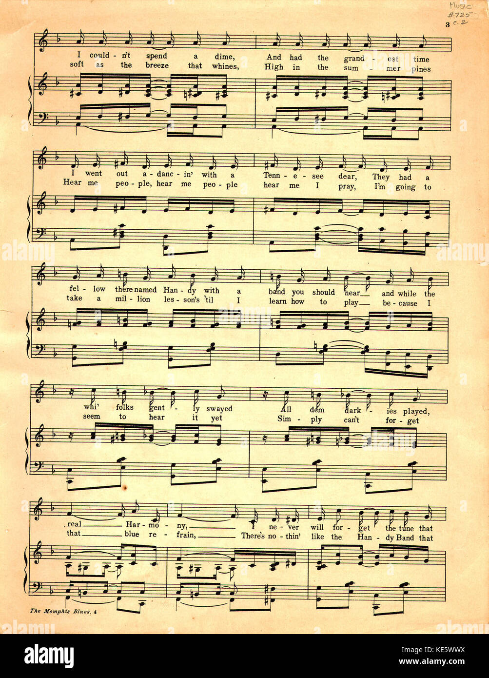 Le Memphis Blues 2 Banque D'Images