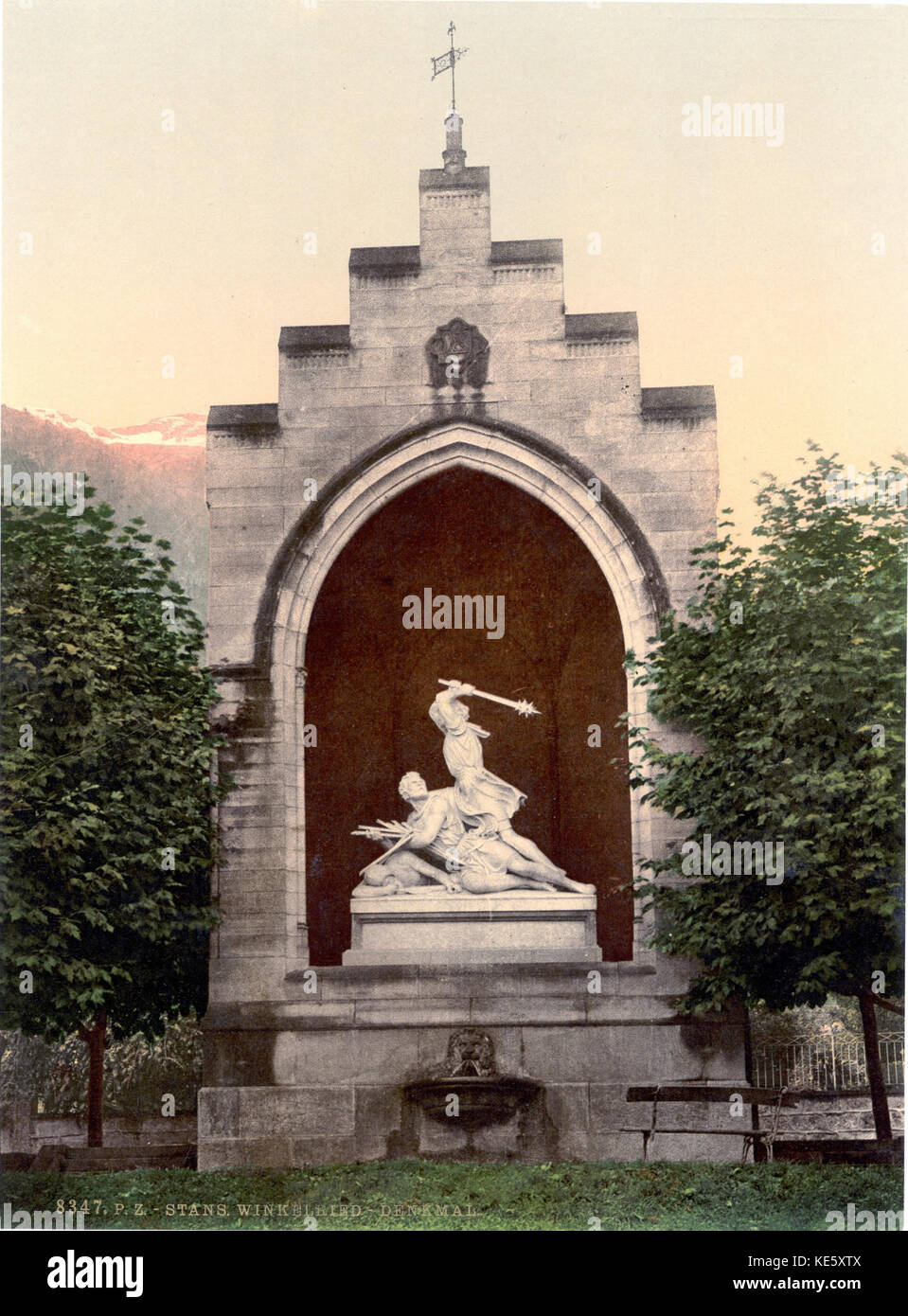 Stans 1900 Winkelrieddenkmal Banque D'Images