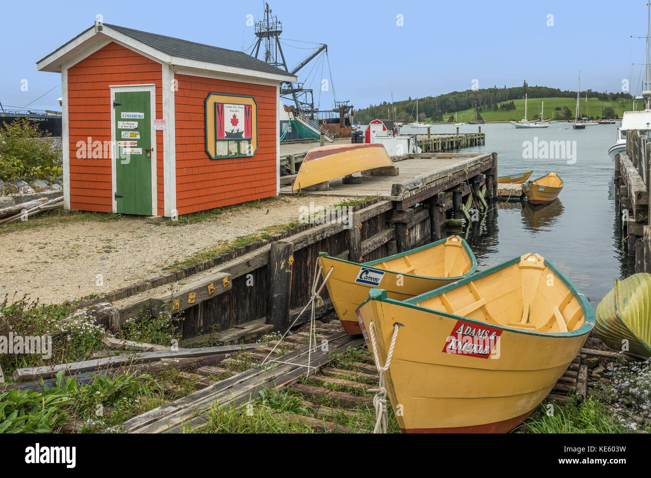 Phase d'atterrissage, Lunenburg, Nova Scotia, canada Banque D'Images