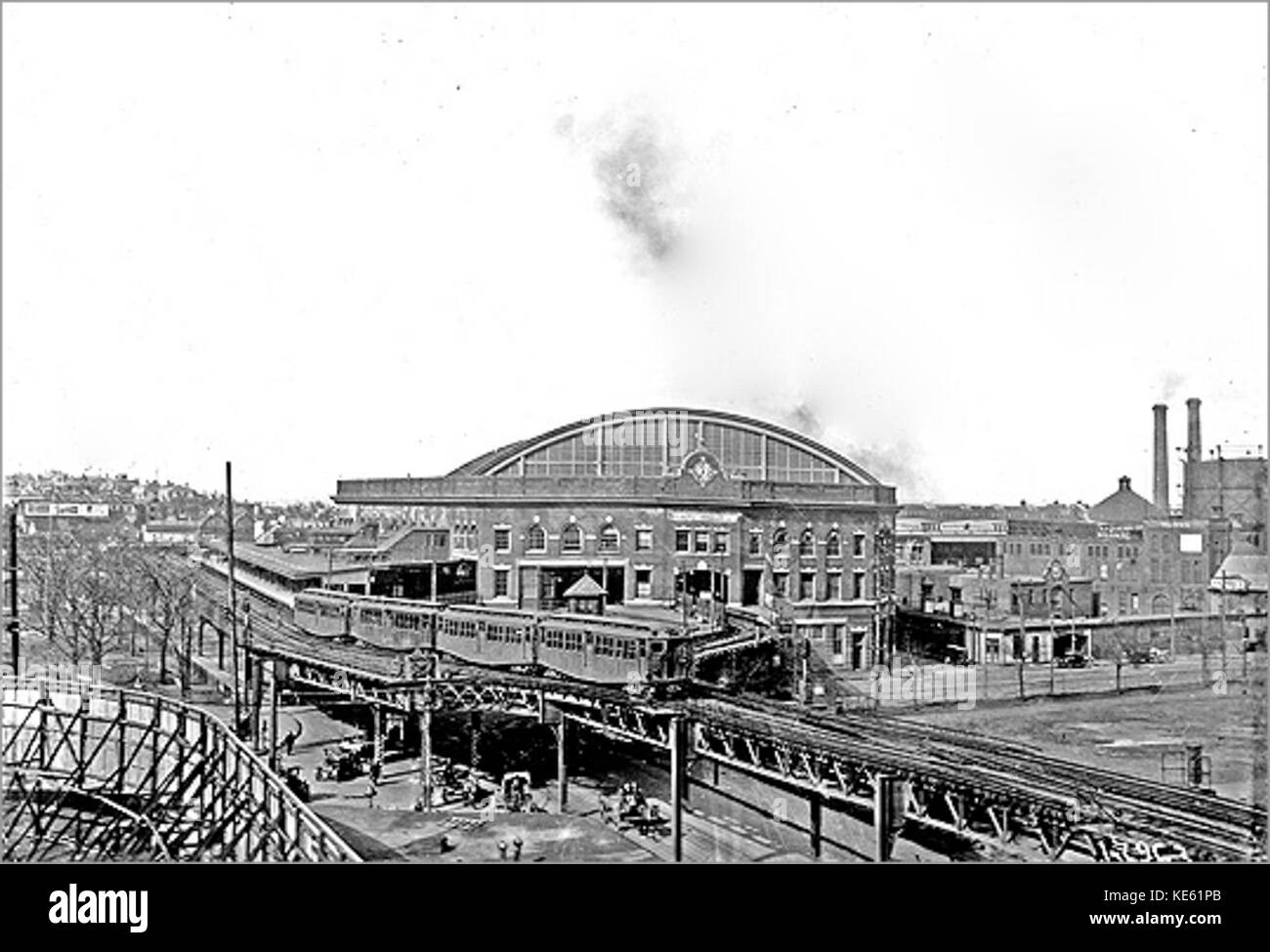 Sullivan Square El 1921 Banque D'Images