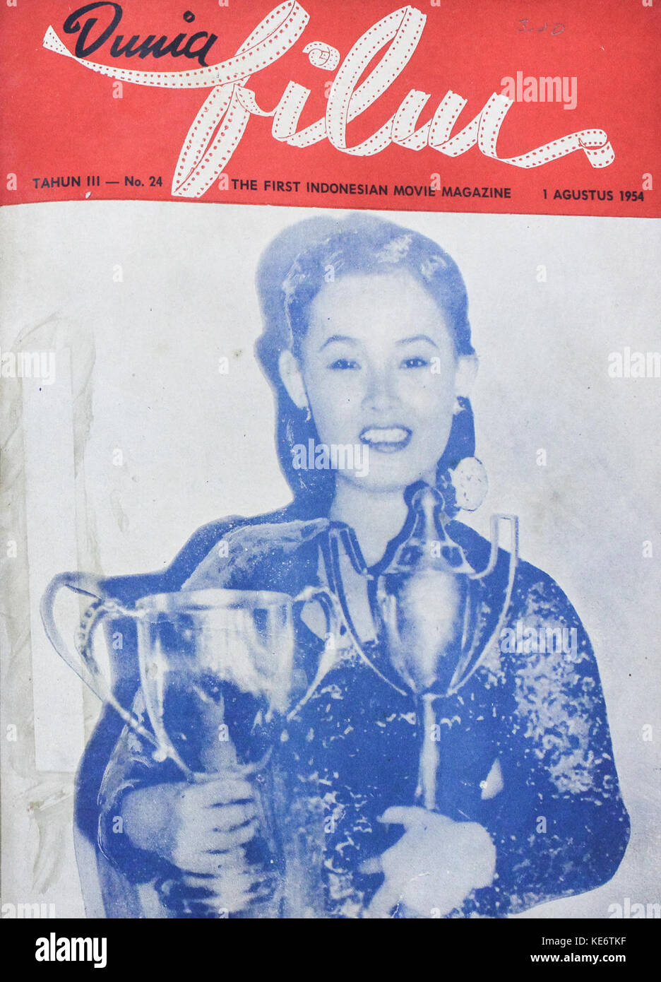 Dunia Film 1 Aug 1954 p1 Banque D'Images