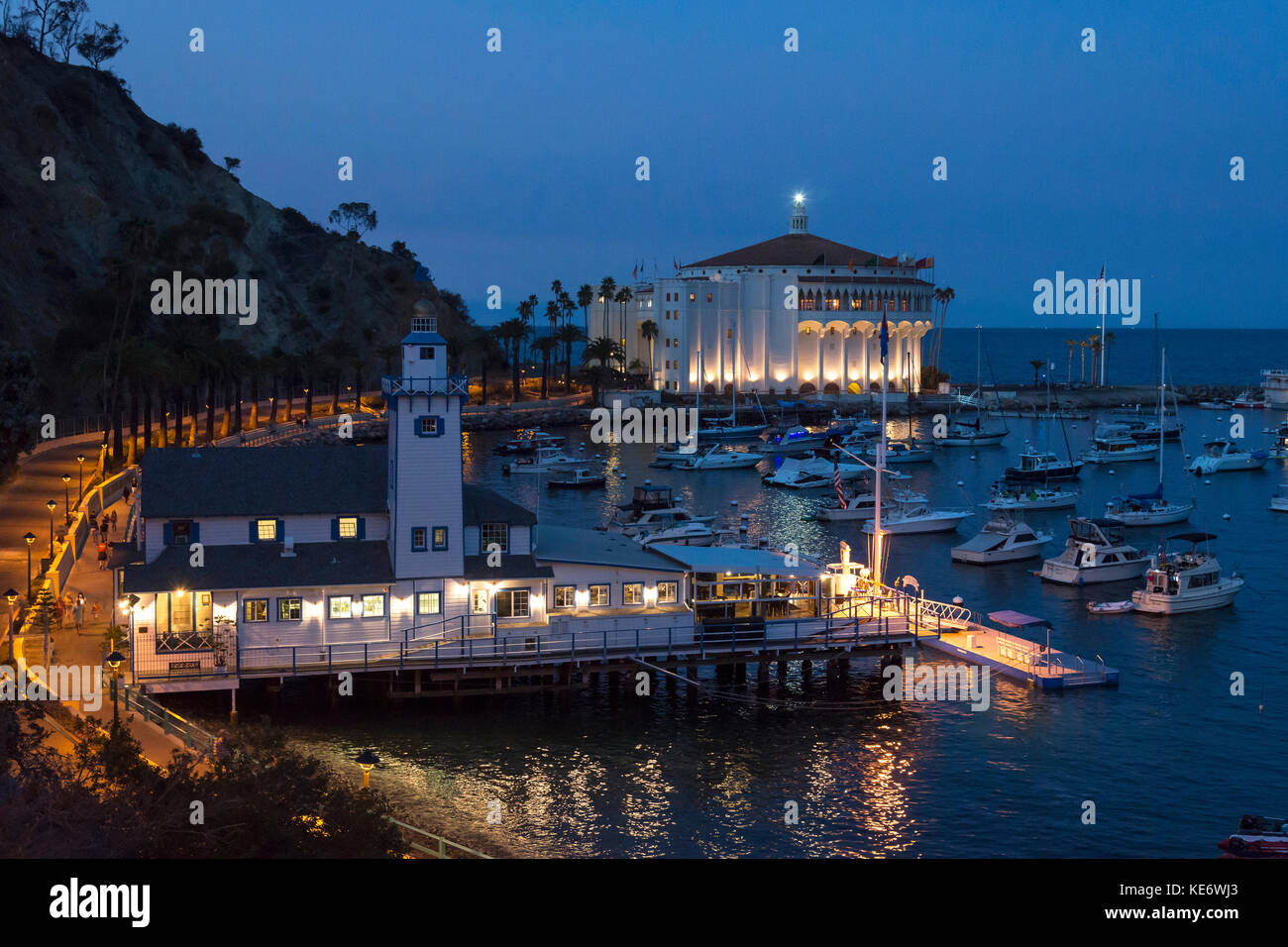 Port d'avalon, catalina island, Californie, USA Banque D'Images