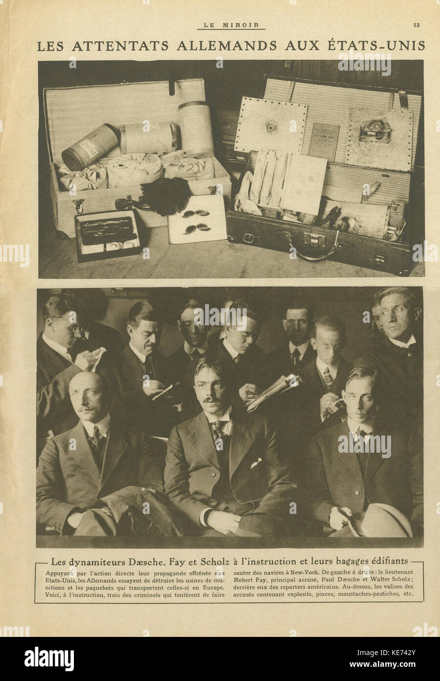 Le Miroir, novembre 1915 Banque D'Images