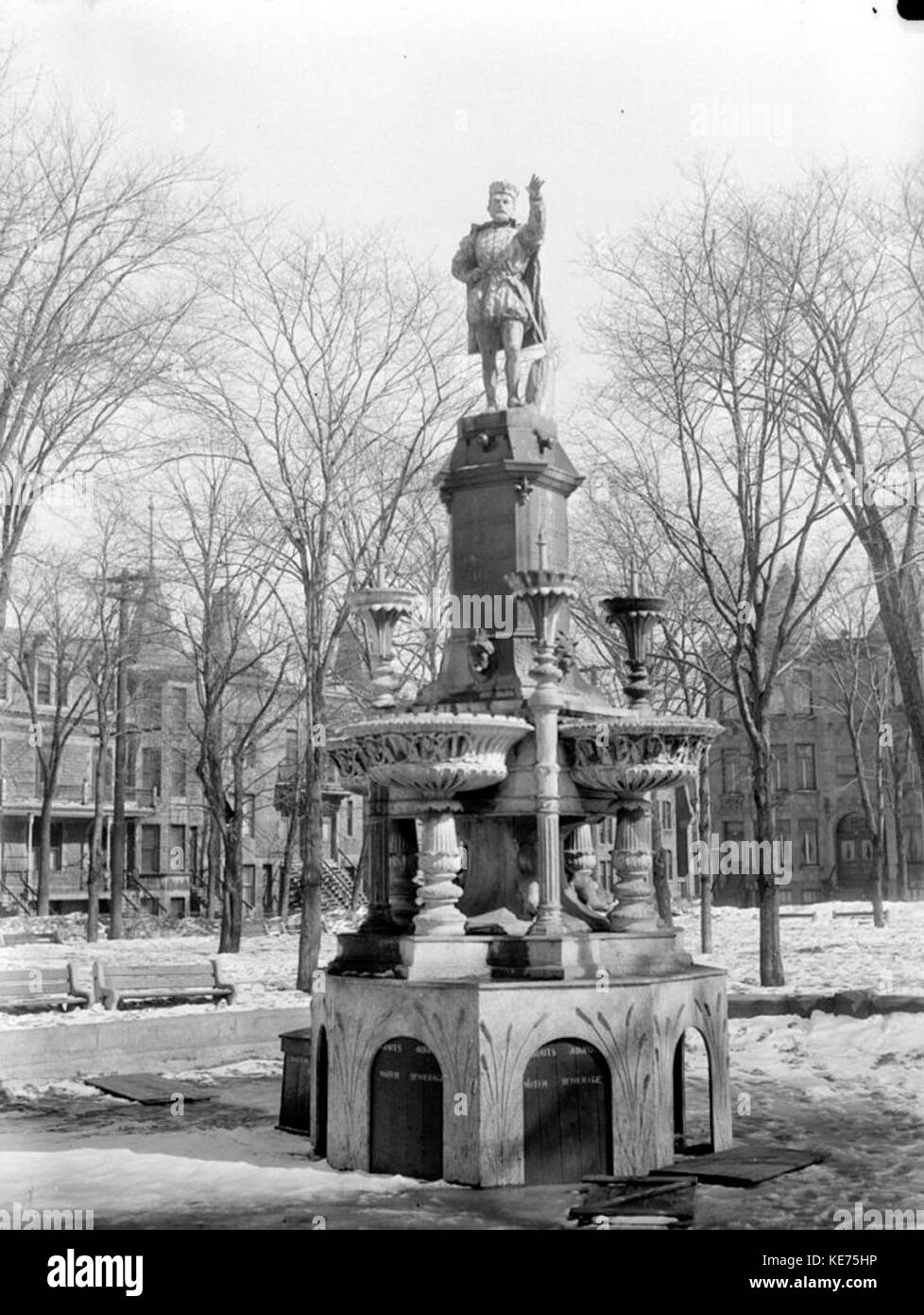 Vues. Monument de Jacques Cartier. Agnes et St Antoine BAnQ P48S1P12602 Banque D'Images