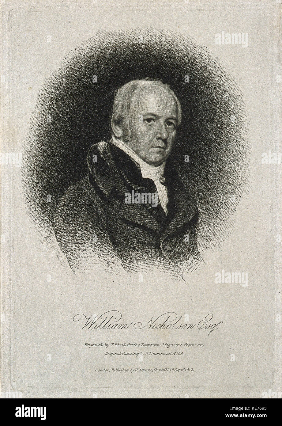 William Nicholson. Gravure de crépi de sang, 1812 T., afte Wellcome V0004294 Banque D'Images