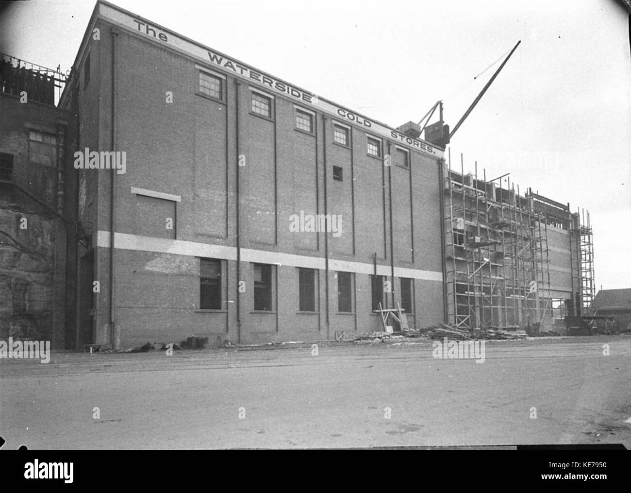 Les extensions en cours 13422 Waterside Chambres Froides prises pour M. Driscoll Banque D'Images