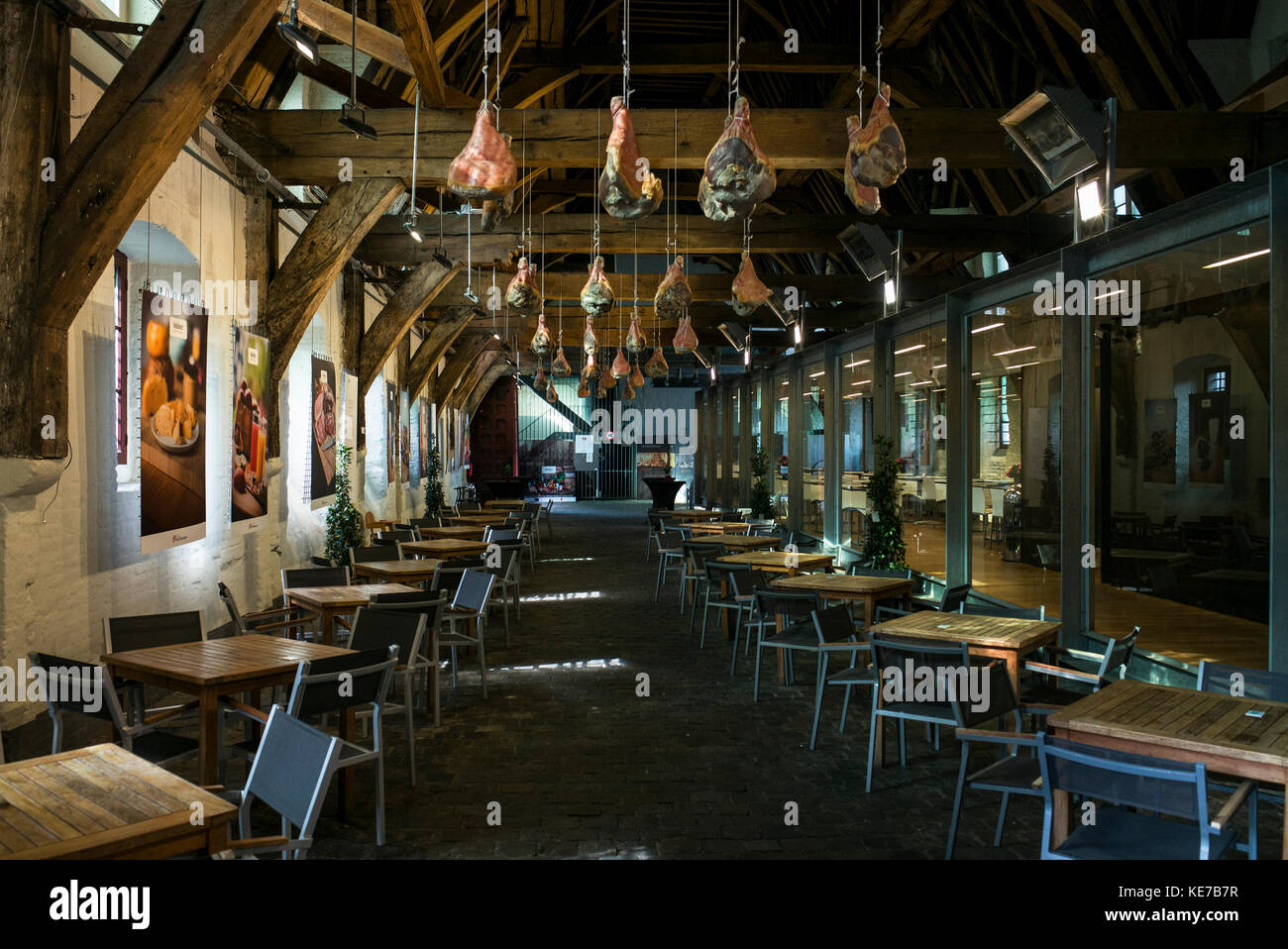 Le Grand Hall de la viande des bouchers ou Hall Gand Belgique Banque D'Images