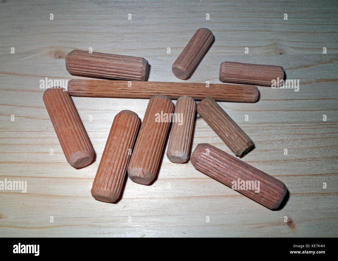 Cheville en bois Banque D'Images