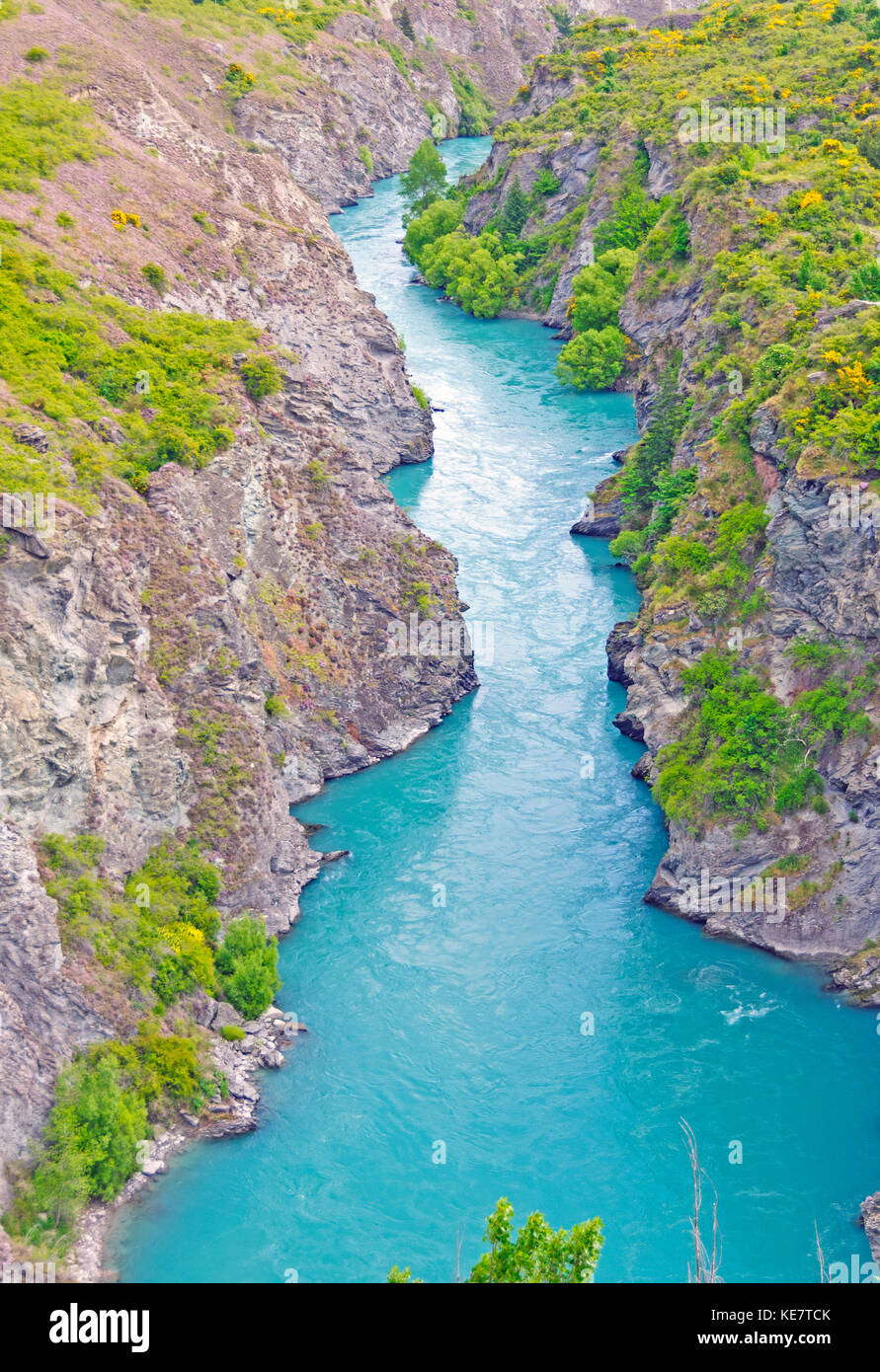 Kawarau river sur l'île du sud de la Nouvelle-Zélande Banque D'Images