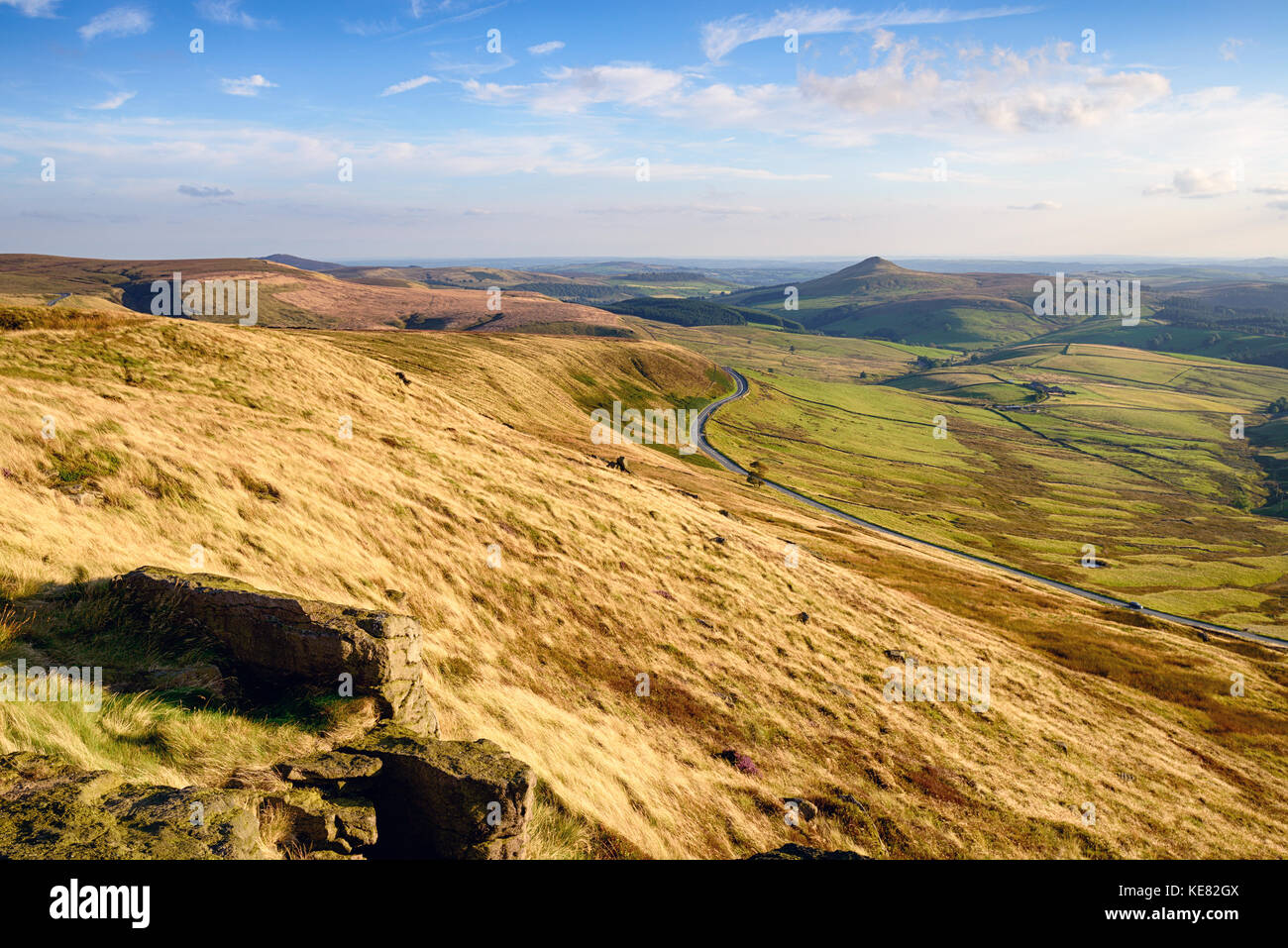 La vue de Shining Tor, le plus haut sommet dans Cheshire Banque D'Images