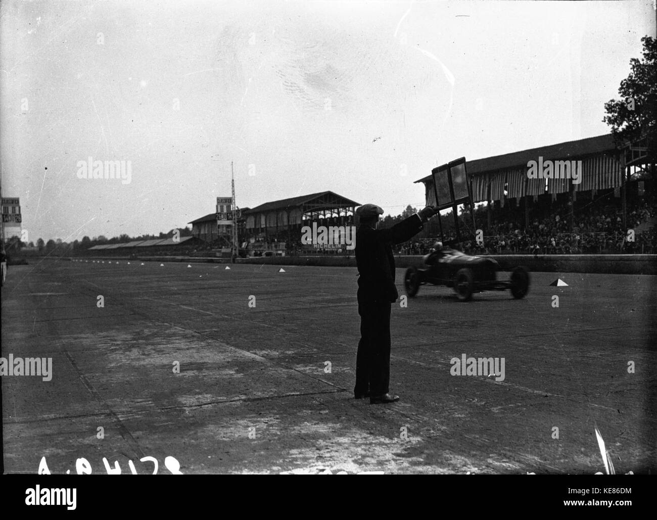 Finition de la Grand Prix d'Italie 1931 Banque D'Images