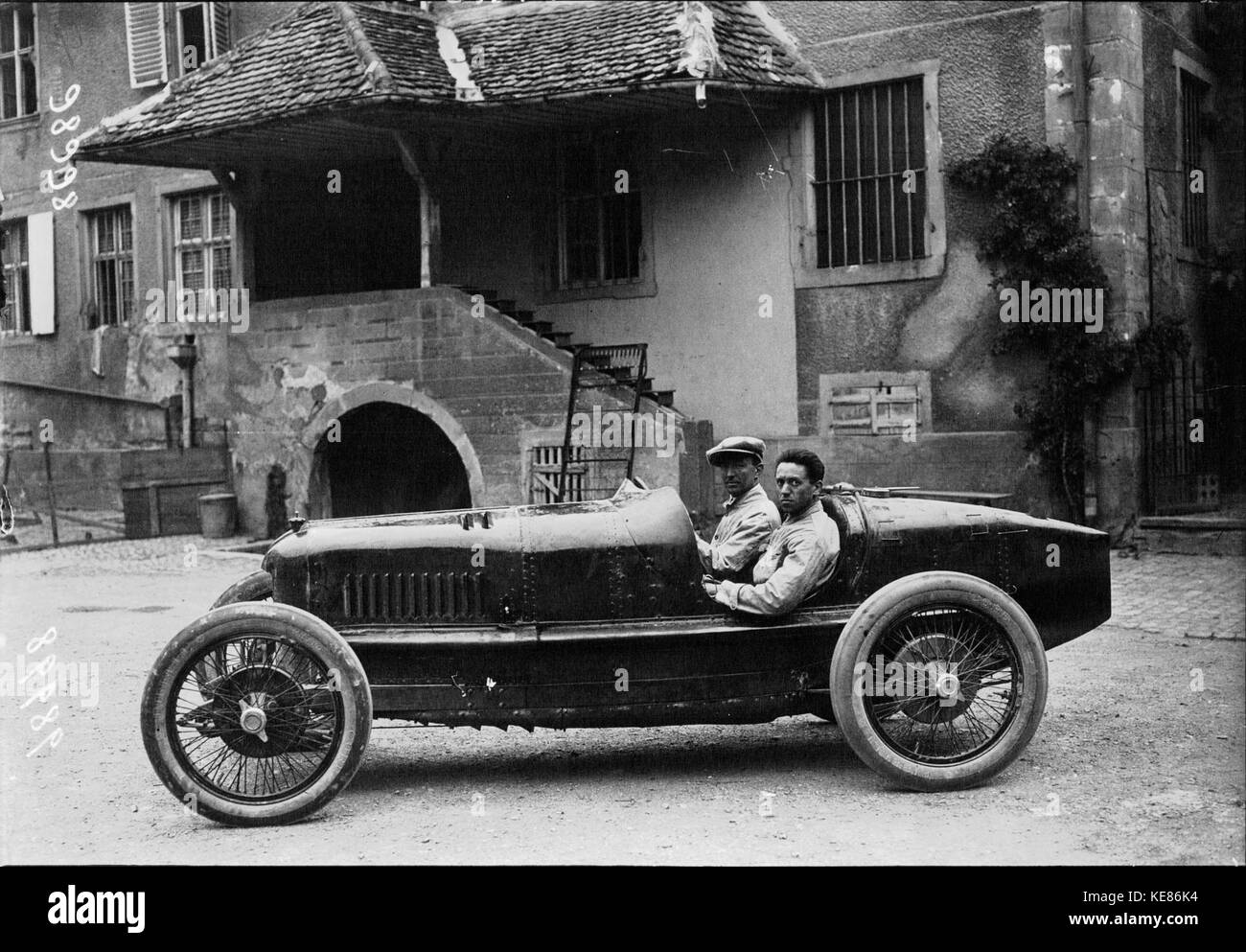 Pietro Bordino au Grand Prix de France 1922 Banque D'Images