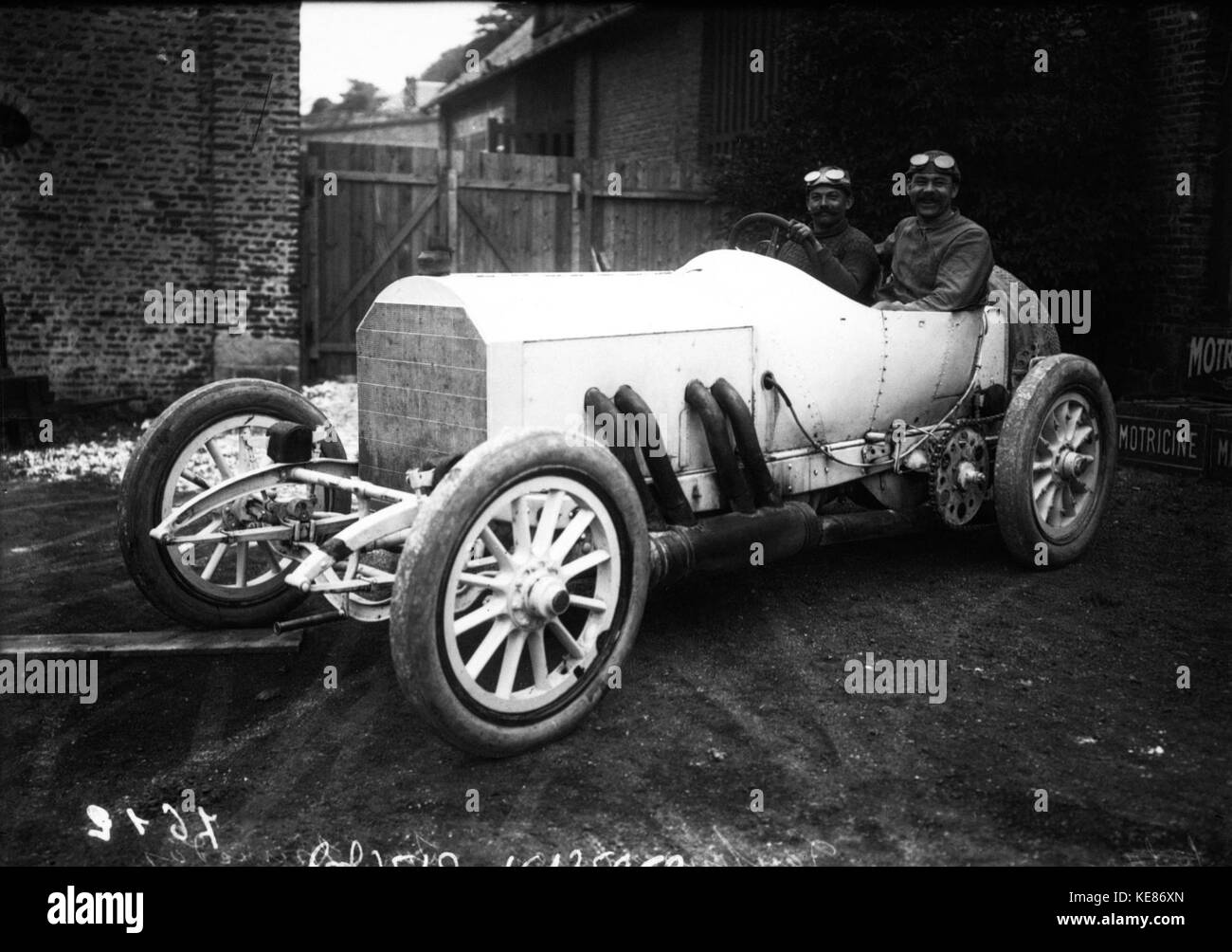 Christian Lautenschlager Mercedes Grand Prix de France 1908 Banque D'Images