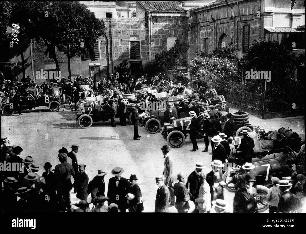 Grille au Targa Florio 1913 Banque D'Images