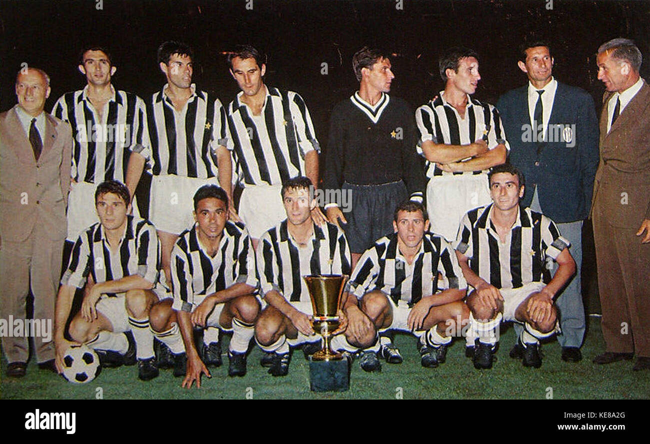 La Juventus Coppa Italia 1964 65 Banque D'Images