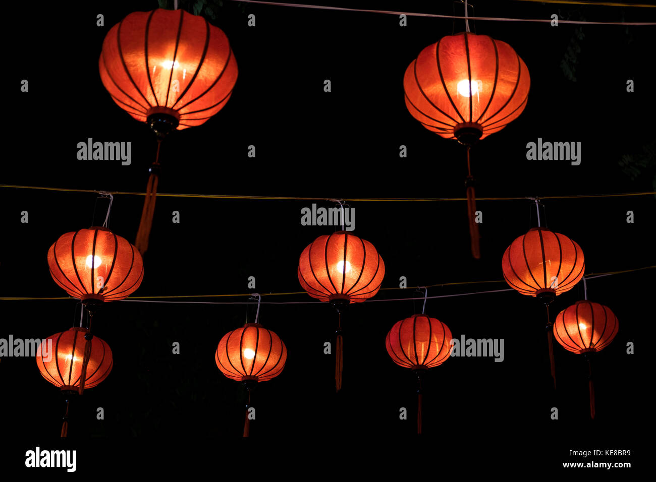 Close Up of lantern en cas de mi-automne Banque D'Images