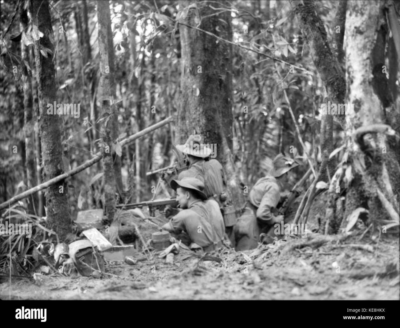AWM 056767 2 5e Bataillon d'infanterie Salamaua Juillet 1943 Banque D'Images
