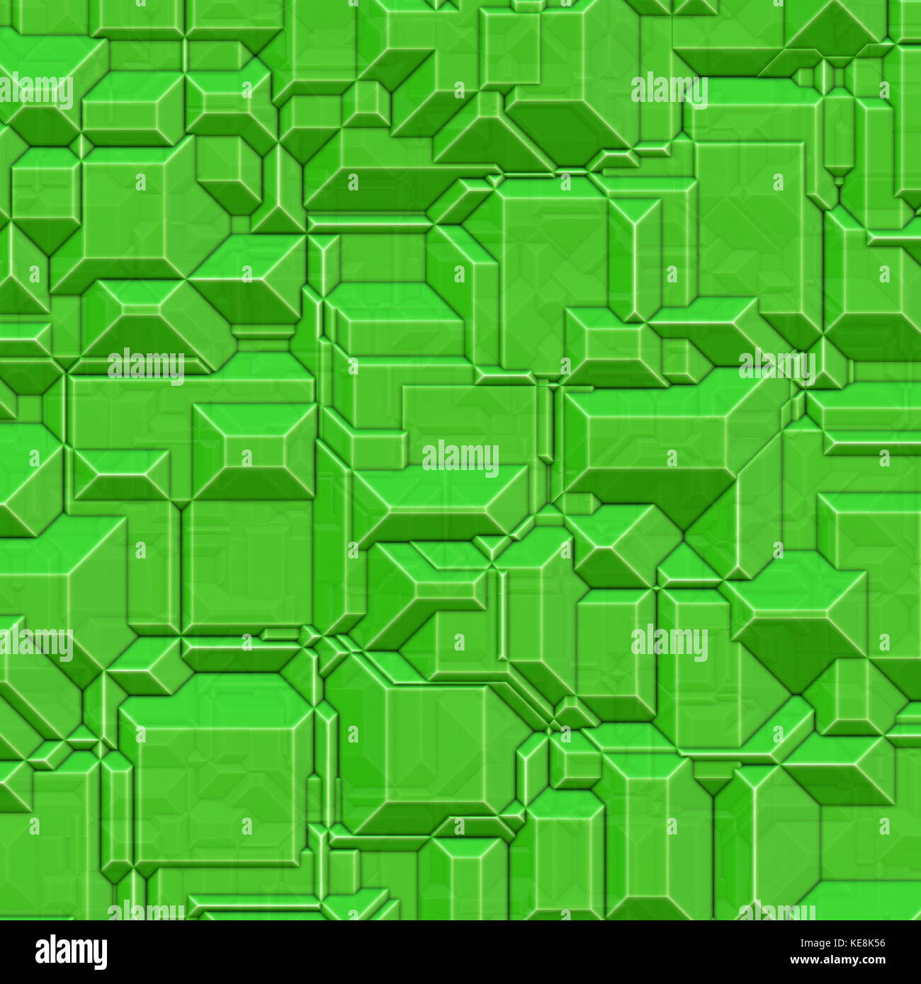 Blocs verts high tech Banque D'Images