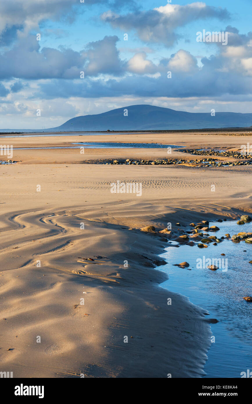 Combe Noire vue de la plage de Sandy Lane, Écart Walney Island, Barrow-in-Furness Banque D'Images