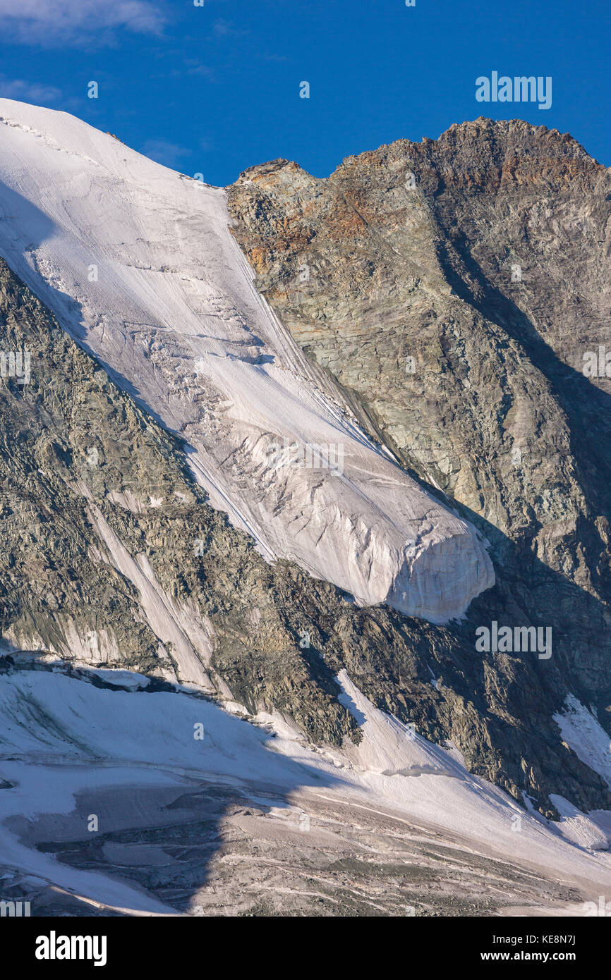 La vallée de Moiry, Suisse - glacier suspendu le glacier de Moiry, paysage de montagne, dans les Alpes Pennines dans le canton du Valais. Banque D'Images