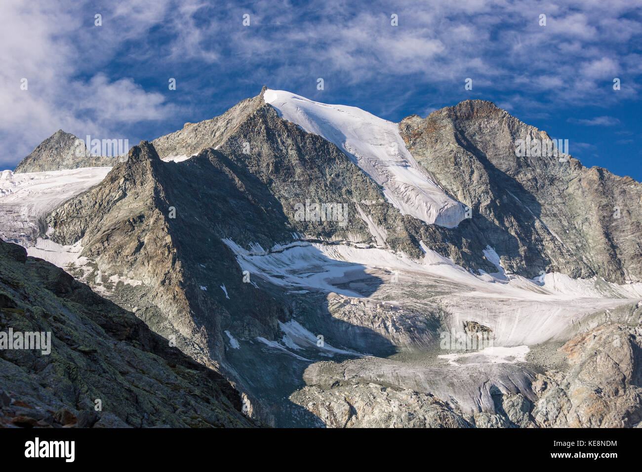 La vallée de Moiry, Suisse - glacier de Moiry paysage de montagne, dans les Alpes Pennines dans le canton du Valais. Banque D'Images