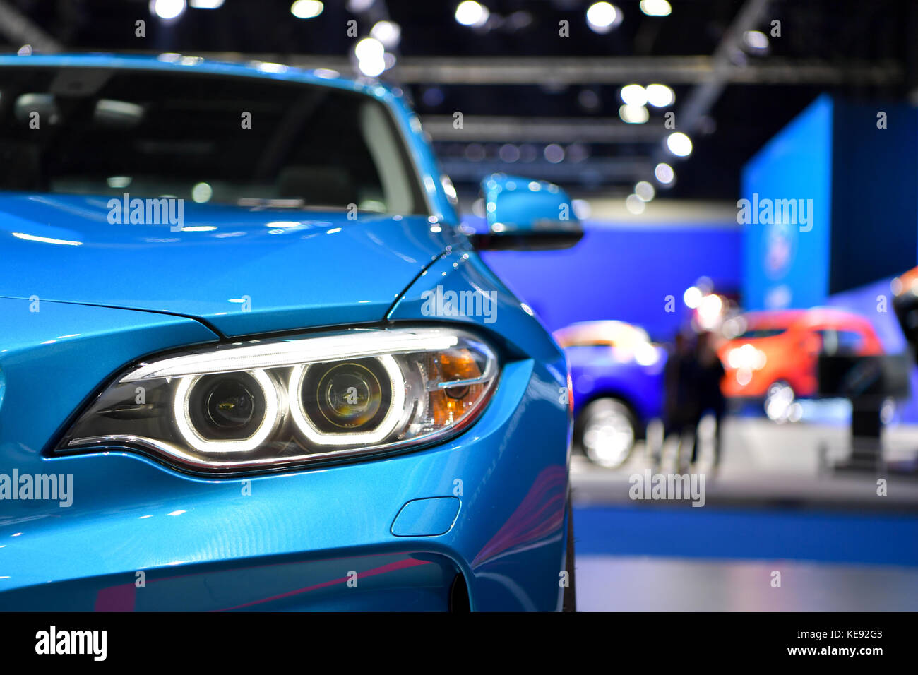 NONTHABURI - 28 mars : Phare de BMW M2 Coupé voiture sur l'affichage à la 38e International Salon automobile de Bangkok en Thaïlande le 28 mars 2017, 2017 Nonthabur Banque D'Images