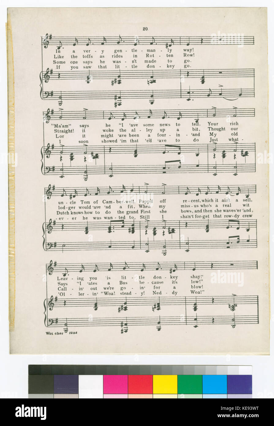 Wot cher ! , Ou, Knock 'Em'deadin le Old Kent Road (NYPL Hadès 4544611699426) Banque D'Images