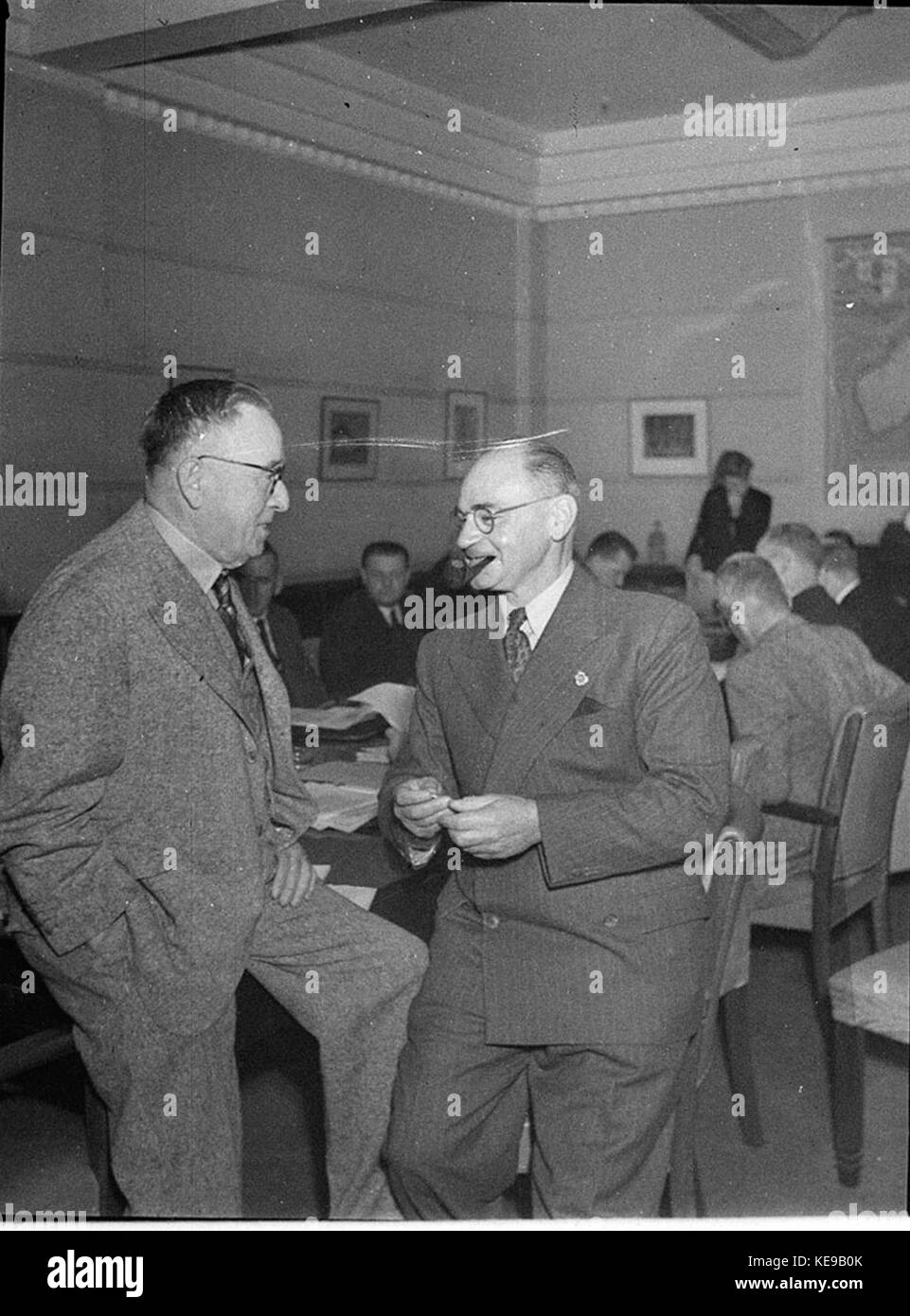 Conférence 34458 Newspapermens Banque D'Images