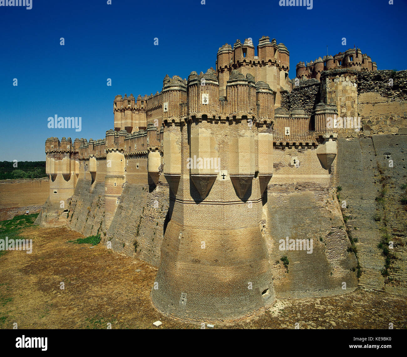 La coca, province de Ségovie, Castille et Leon, Espagne Banque D'Images