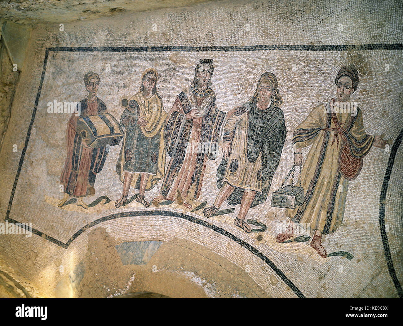 Villa Romana del Casale Banque D'Images