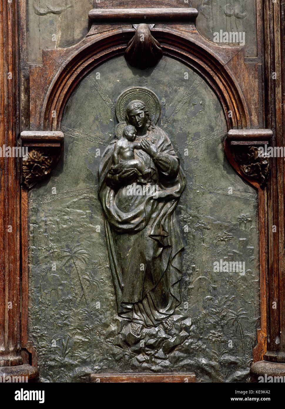 La Vierge avec l'Enfant Jésus Banque D'Images