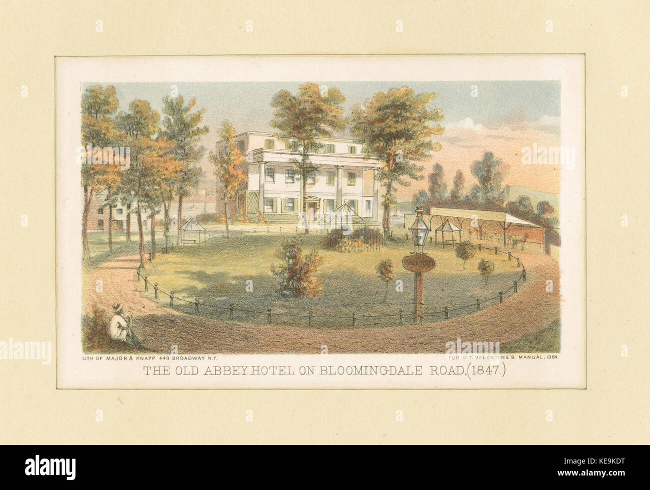 L'ancienne abbaye Voir Bloomingdale Road (1847) (NYPL b13476048 424433) Banque D'Images