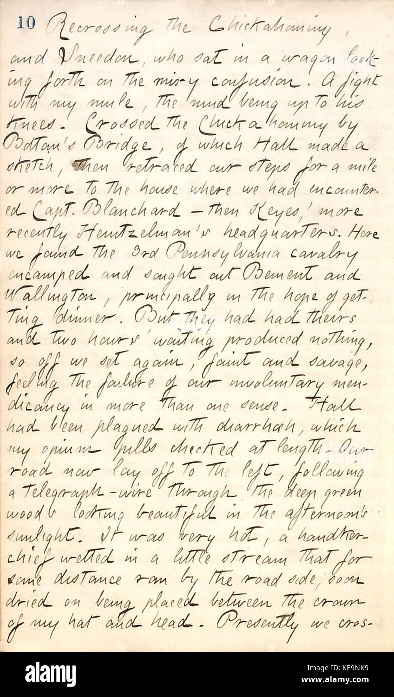 Thomas Butler Gunn Diaries Volume 20, page 17, 25 mai, 1862 Banque D'Images
